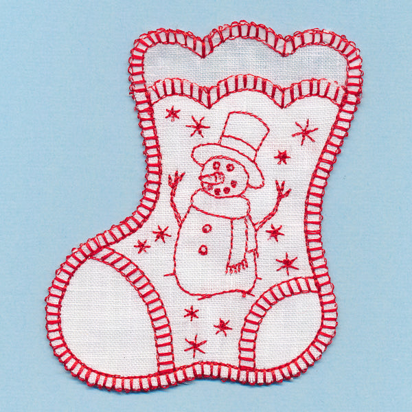 Snowman Stocking (In-the-Hoop)