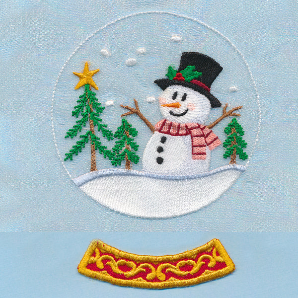 Winter Scene Snowglobe (Organza)