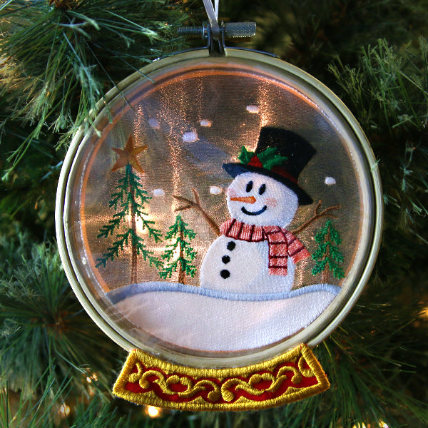 Winter Scene Snowglobe (Organza)