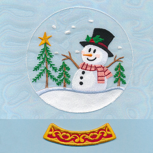 Winter Scene Snowglobe (Organza)