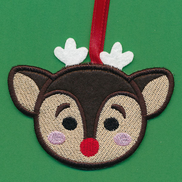 Christmas Treat Holder - Reindeer (In-the-Hoop)