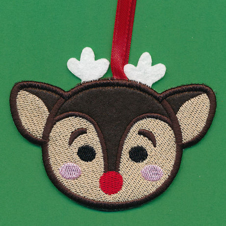 Christmas Treat Holder - Reindeer (In-the-Hoop)