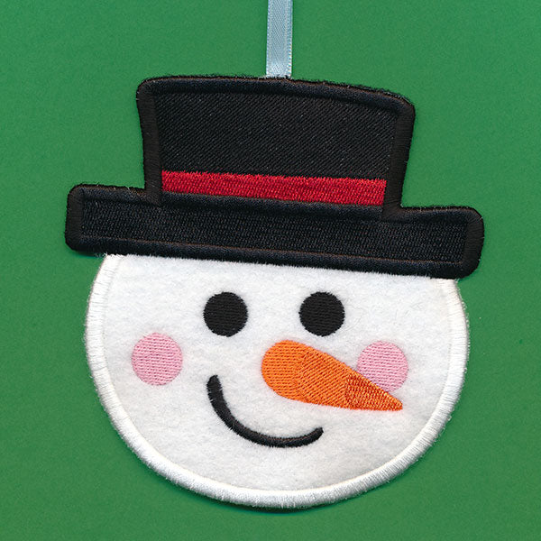 Christmas Treat Holder - Snowman (In-the-Hoop)