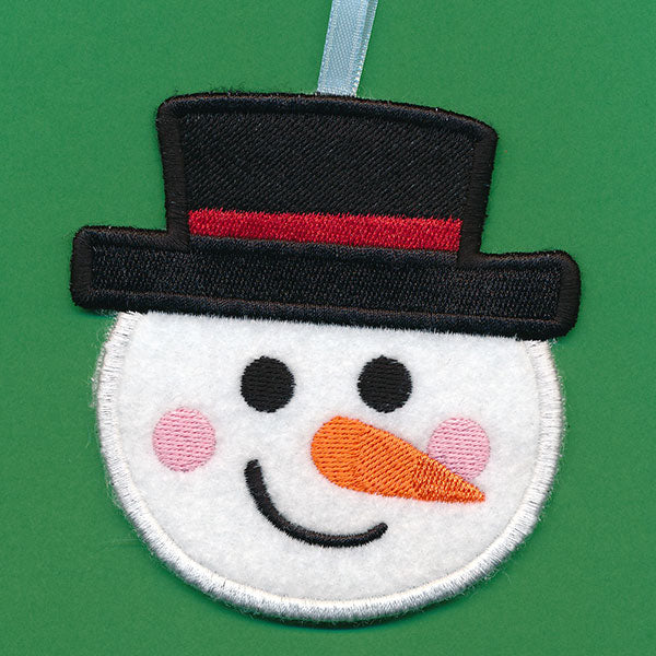 Christmas Treat Holder - Snowman (In-the-Hoop)