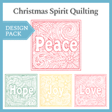 A Christmas Spirit Quilting Design Pack