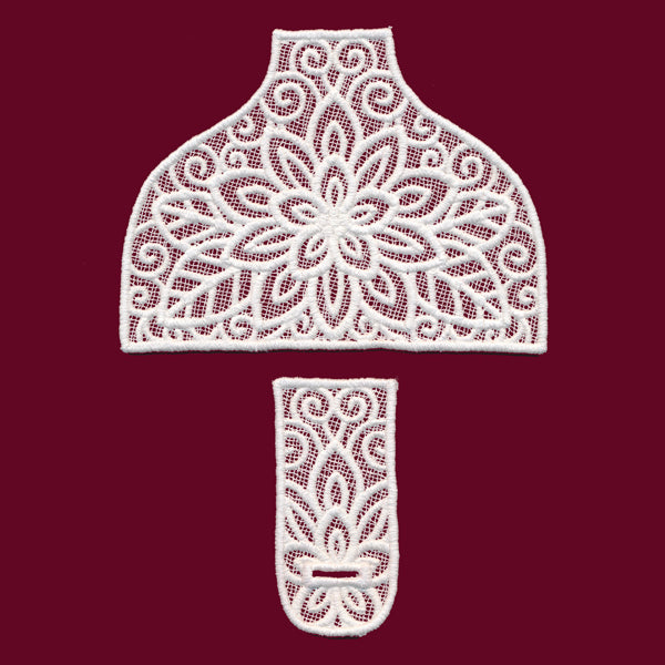 Poinsettia Towel Topper (Lace)