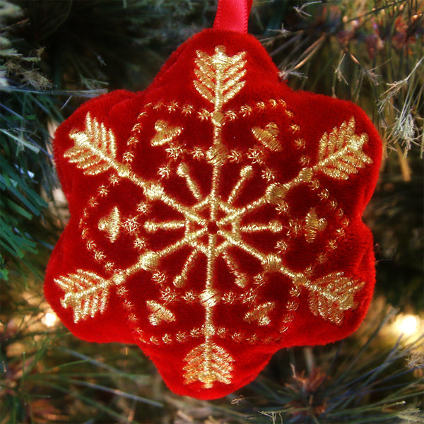 Fancy Christmas Ornament - Snowflake (In-the-Hoop)
