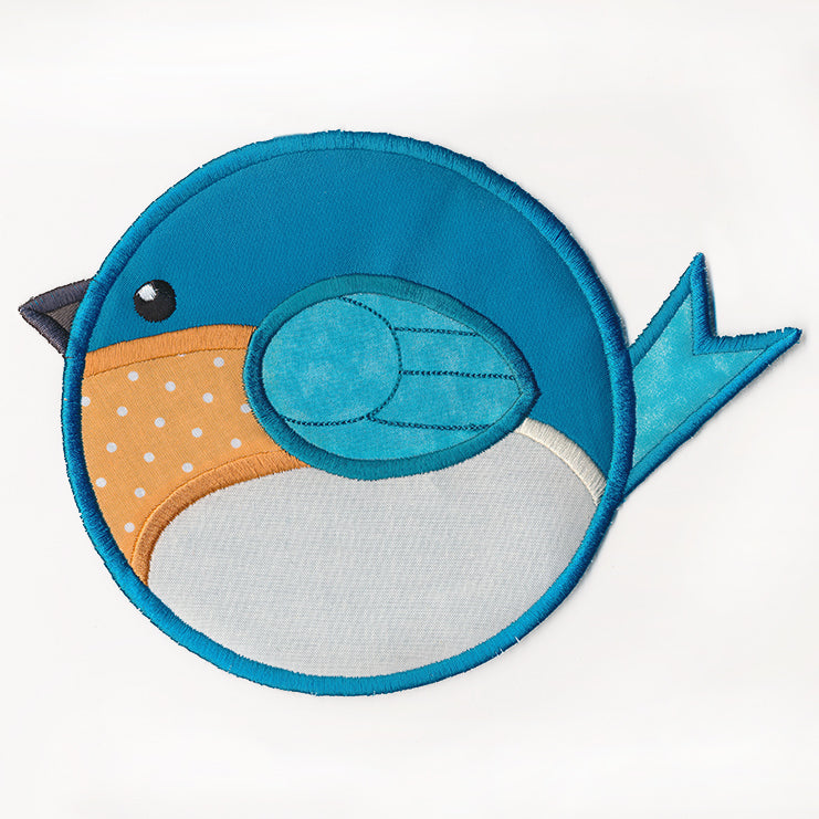 Roly-Poly Bluebird Trivet (In-the-Hoop)