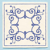 Botanical Blues - Fractal Flowers Coaster (In-the-Hoop)