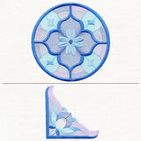 Victorian Stained Glass Pillow Pair