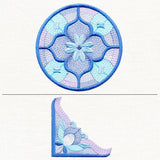 Victorian Stained Glass Pillow Pair