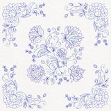 Jacobean Blooms Pillow Pair (Vintage)