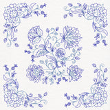 Jacobean Blooms Pillow Pair (Vintage)