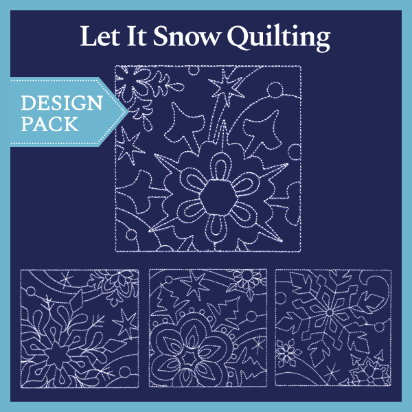 A Let It Snow Quilting (Double Run) Design Pack