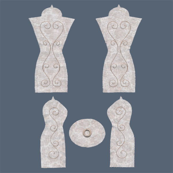 Dress Form Pincushion (In-the-Hoop)