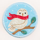 Cozy Winter Coaster - Owl (In-the-Hoop)