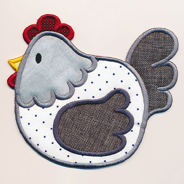 Farmhouse Chicken Trivet (In-the-Hoop)