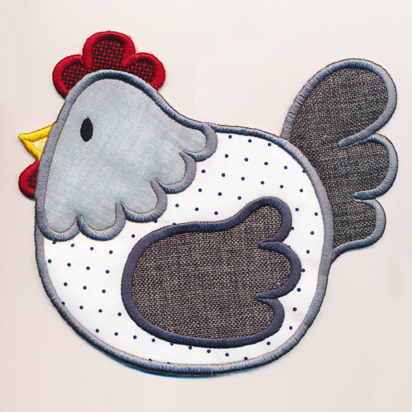Farmhouse Chicken Trivet (In-the-Hoop)