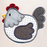 Farmhouse Chicken Trivet (In-the-Hoop)