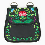 Folk Flowers Leather Purse (In-the-Hoop)