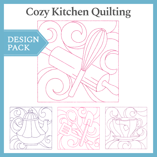A Cozy Kitchen Quilting Design Pack