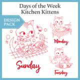 A Days of the Week Kitchen Kittens Design Pack
