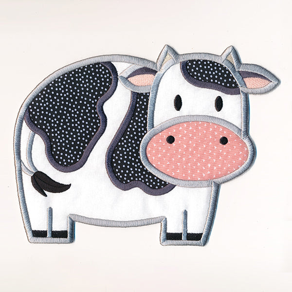 Cute Cow Trivet (In-the-Hoop)