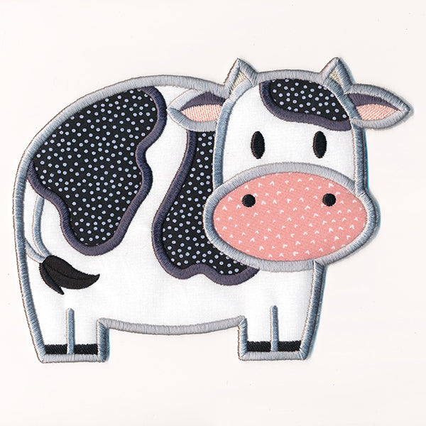 Cute Cow Trivet (In-the-Hoop)