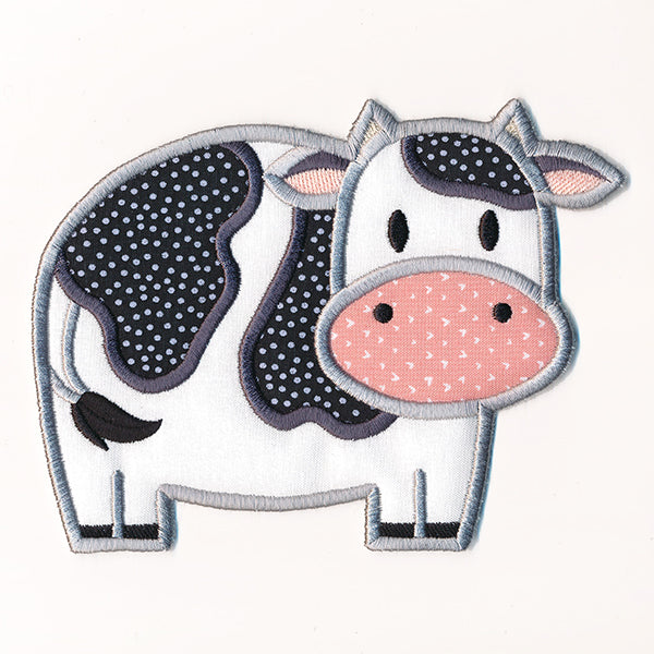 Cute Cow Trivet (In-the-Hoop)