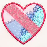 Crazy Patchwork Heart Trivet (In-the-Hoop)