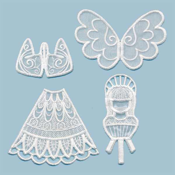 Organza Angel in 3D - Girl (Lace)