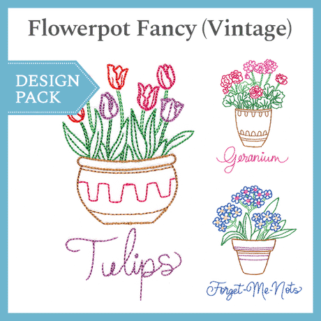 A Flowerpot Fancy (Vintage) Design Pack