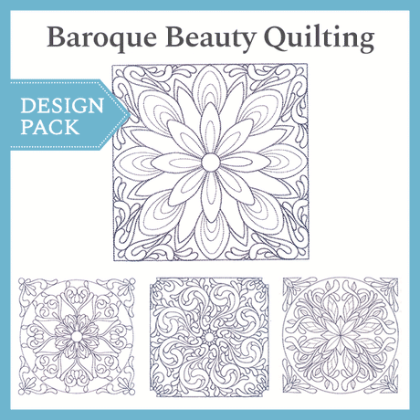 A Baroque Beauty Quilting Design Pack