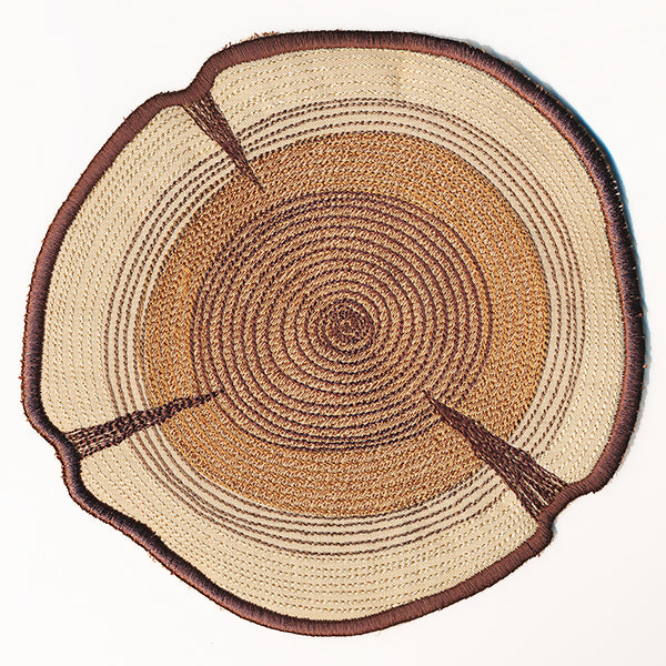 Rustic Wood Slice Trivet (In-the-Hoop)