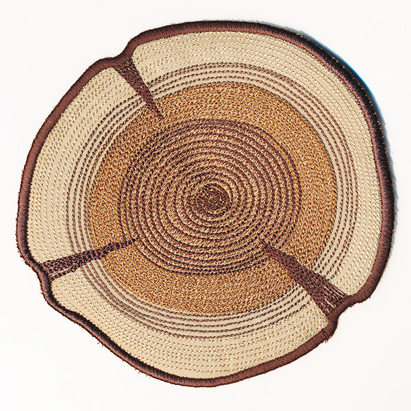 Rustic Wood Slice Trivet (In-the-Hoop)