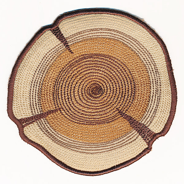 Rustic Wood Slice Trivet (In-the-Hoop)