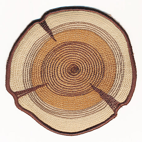 Rustic Wood Slice Trivet (In-the-Hoop)