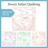 A Sweet Safari Quilting Design Pack