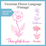 A Victorian Flower Language (Vintage) Design Pack