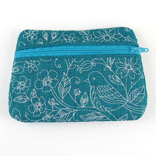 Birds & Blooms Zipper Pouch (In-the-Hoop)
