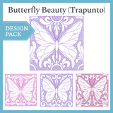 A Butterfly Beauty (Trapunto) Design Pack