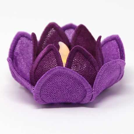 Lovely Lotus Tea Light Holder (Lace)