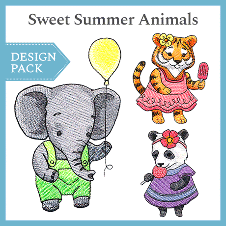 A Sweet Summer Animals Design Pack
