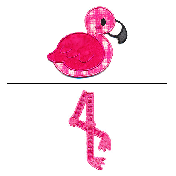 Fabulous Flamingo Towel Topper (In-the-Hoop)