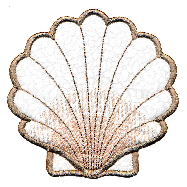 Seaside Fan Shell Trivet (In-the-Hoop)