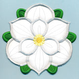 Blooming Magnolia Trivet (In-the-Hoop)