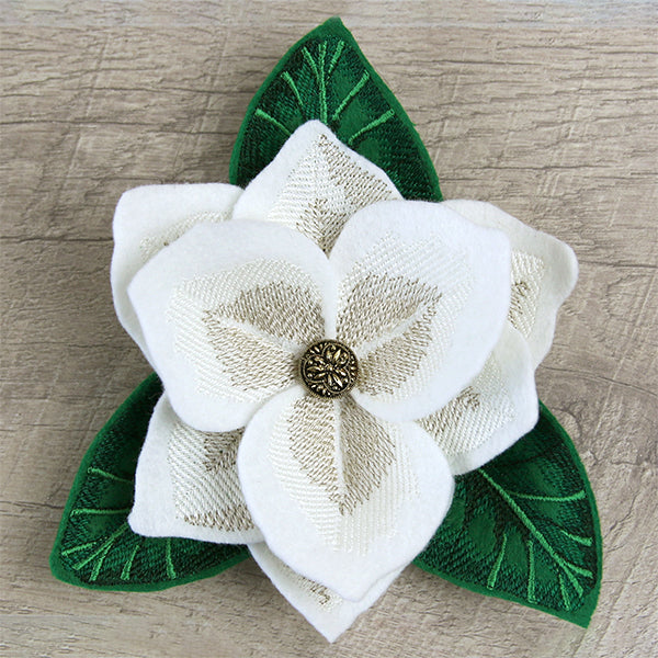 Freestanding Fabric Magnolia (In-the-Hoop)