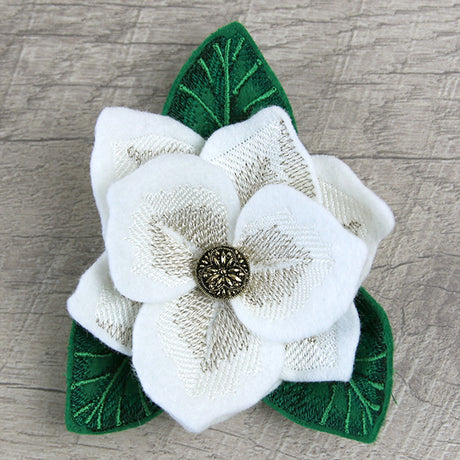 Freestanding Fabric Magnolia (In-the-Hoop)