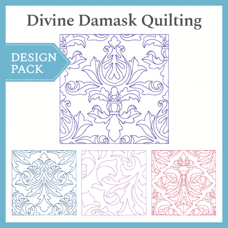 A Divine Damask Quilting Design Pack