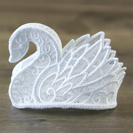 Elegant Swan in 3D (Lace)